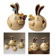 thumbnail image 4 of 2 esculturas creativas de conejo, estatua de resina, figura de animal, arte decorativo S, 4 of 9