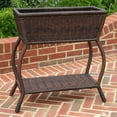 Wicker Outdoor Plant Stand