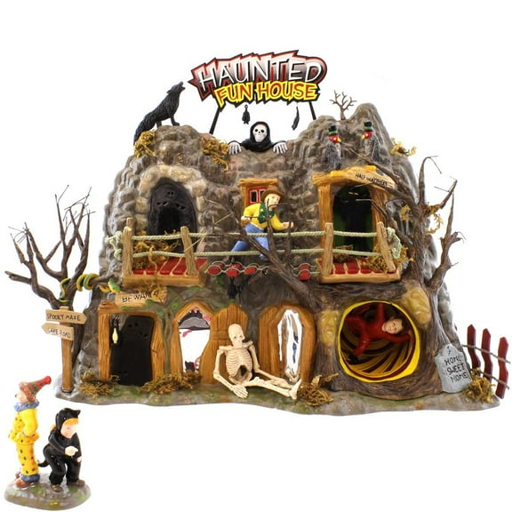 Dept 56 Original Snow Village Halloween Haunted Fun House Light and Movement