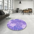 thumbnail image 4 of Ahgly Tapis Rectangulaire Lavable en Machine Intérieur Transitionnel Aztech Violet, 2 Pieds x 5 Pieds, 4 of 7