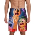 thumbnail image 3 of Lsque inside out 2 Mens Sleep Pajama Shorts,Short Pajama Pants, Cotton Ultra-Soft Knit-Large, 3 of 9