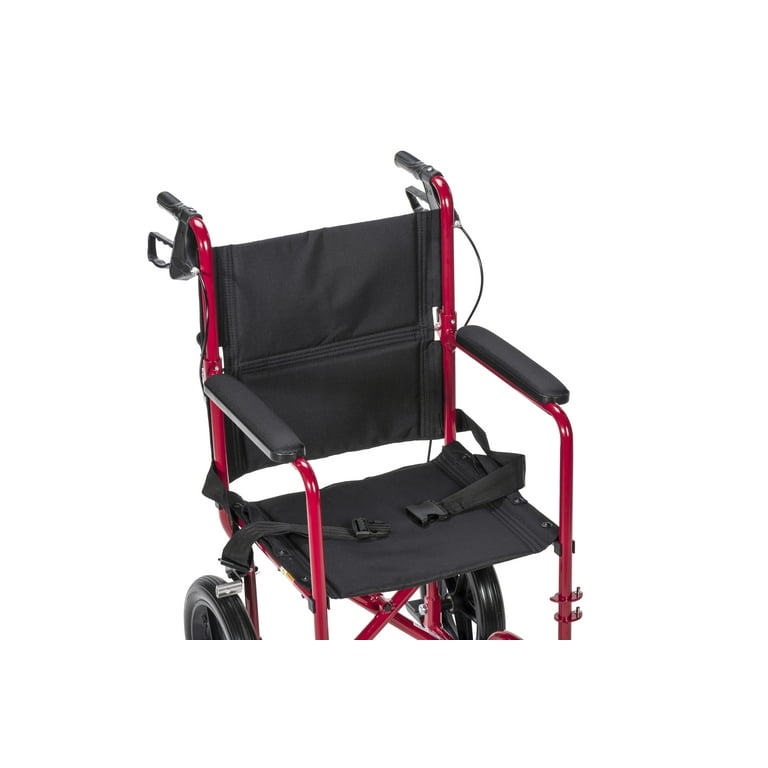 Expedition X EXP19LTRD 赤い折りたたみ介助用車椅子 Drive