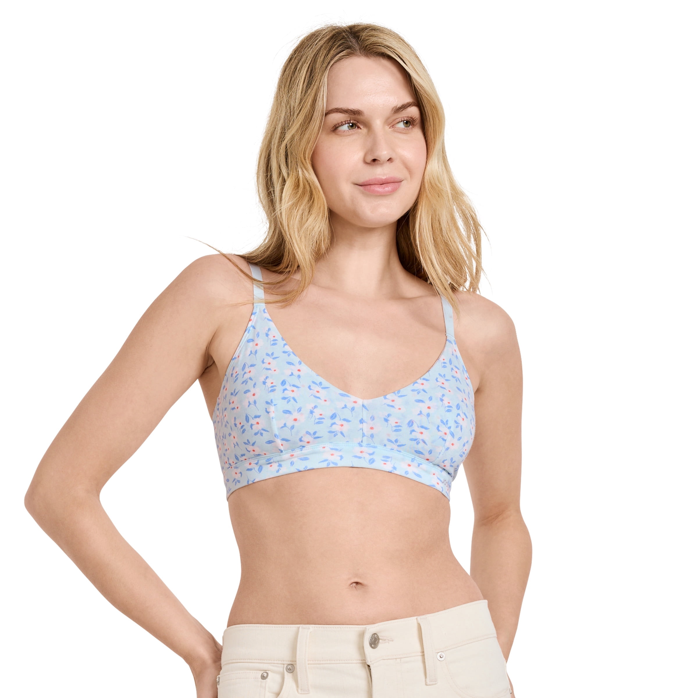 Jockey Soutien-Gorge Léger Triangle Extensible en Coton Biologique pour Femmes