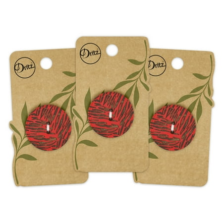 UPC: 0072879308105 | Dritz Sustainable Coconut Round Button 30mm Red 3 Pack