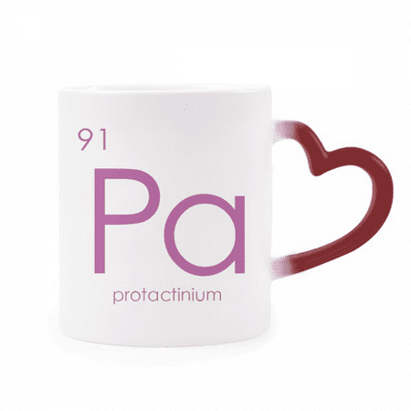 

Chestry Elements Period Table Actinide Protactinium Pa Heat Sensitive Mug Red Color Changing Stoneware Cup