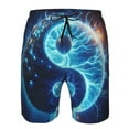 thumbnail image 3 of Logiee Blue Yin And Yang Print Mens Swim Trunks Quick Dry Board Shorts,Breathable Hawaii Beach Shorts Swimwear Bathing Suits-3X-Large, 3 of 6