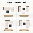 thumbnail image 4 of Homall 5-Seat Patio Furniture Set Outdoor Wicker Sectional Sofa with Cushions Modular with Wide Wood Armrests & Built-In Cup Holders, Beige, 4 of 7