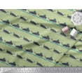 thumbnail image 2 of Soimoi Polyester Crepe Fabric Whale Ocean Printed Craft Fabric by The Yard 42 Inch Wide, 2 of 3