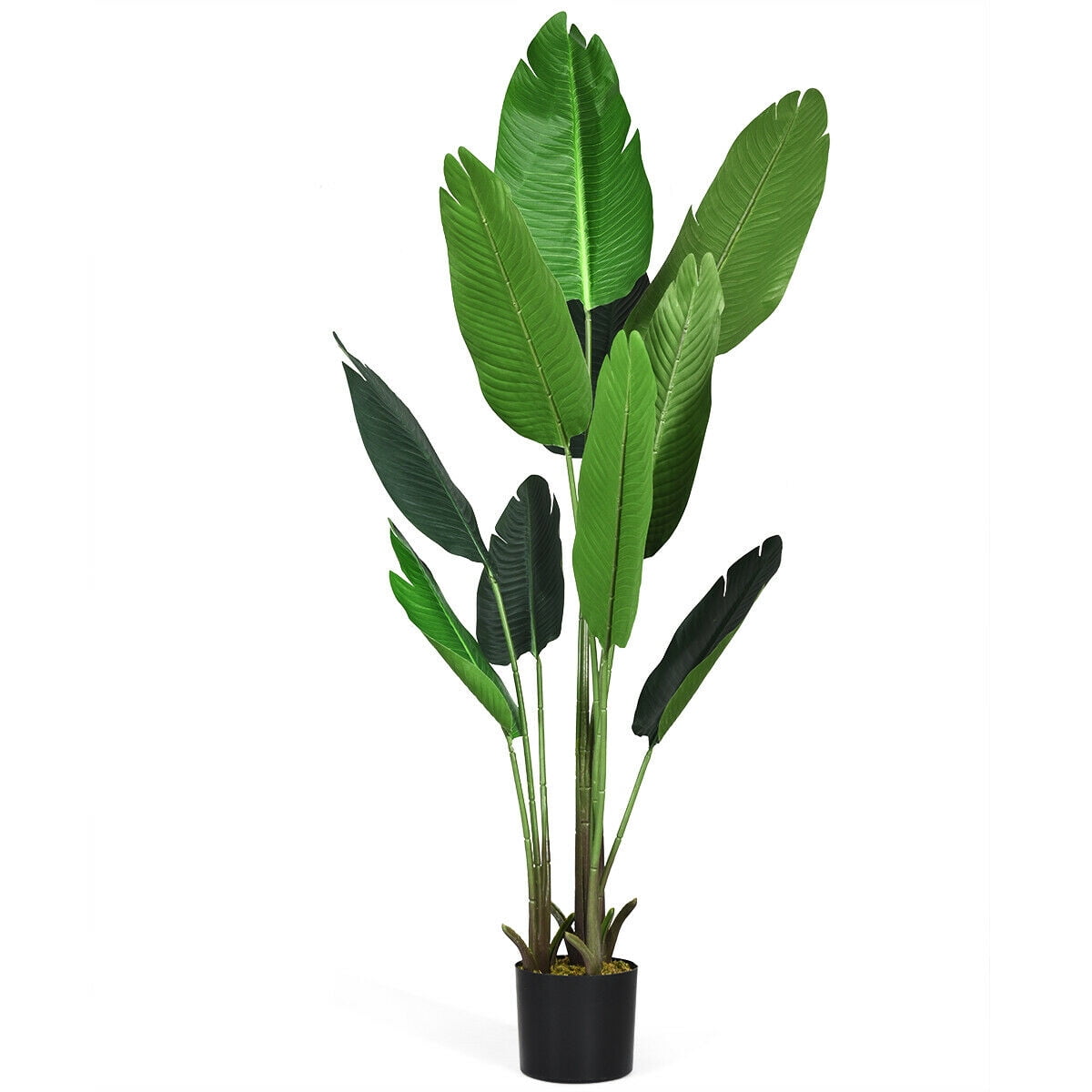 5 FT Artificial Tropical Palm Tree Green Indoor-Outdoor Home Decorative Planter 