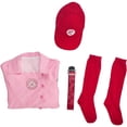 thumbnail image 6 of Baseball Costume Pink Dress Set with Hat for Women, 6 of 7