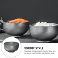 thumbnail image 2 of OULII Stainless Steel Cereal Bowl Smooth Surface Multi-functional Kitchen Bowl for General Users 1Set, 2 of 4