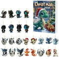 thumbnail image 2 of YIKA 2025 Christmas Countdown Calendar Cute Acrylic Decoration Holiday Gifts Box For Family Friend Christmas Decoration, 2 of 6