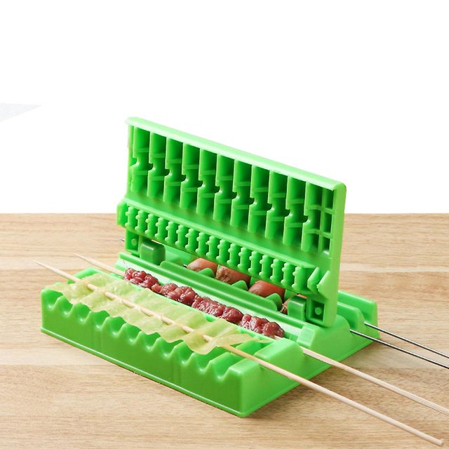 Brochette Rapide Facile Fabricant de Brochettes Barbecue Machine à Brochettes de Viande Grill Brochettes