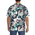 thumbnail image 3 of Uemuo Cute Poodle Dog Pattern Cotton Linen Short Sleeve Shirts,Casual Lightweight Button Down Shirts,Vacation Beach Summer Tops-4X-Large, 3 of 7