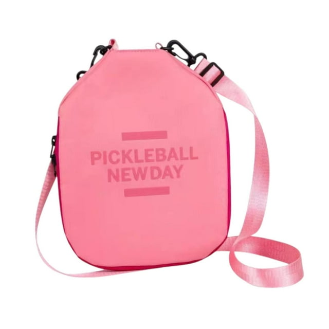 Funda para raqueta de pickleball shamjiam Rosa con correa de hombro ajustable