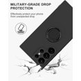 thumbnail image 4 of for Samsung Galaxy S23 Ultra Case with Ring Stand [360° Rotatable Ring Holder Magnetic Kickstand & Soft Microfiber Lining] TPU Shockproof Protective Phone Cases for Samsung Galaxy S23 Ultra Black, 4 of 12