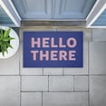 thumbnail image 2 of Hello There Minimal Greeting Printed Outdoor Door Mat, design by Angela Nickeas, 18"x30", 2 of 7