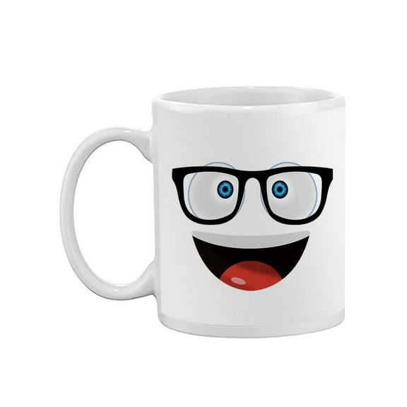 Smiling With Glasses Mug - SPIdeals Designs,