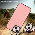thumbnail image 3 of Dteck Magnetic Case for iPhone 15,Shockproof Leather+TPU Case Compatible with Mag Safe Back Cover for iPhone 15,Pink, 3 of 6