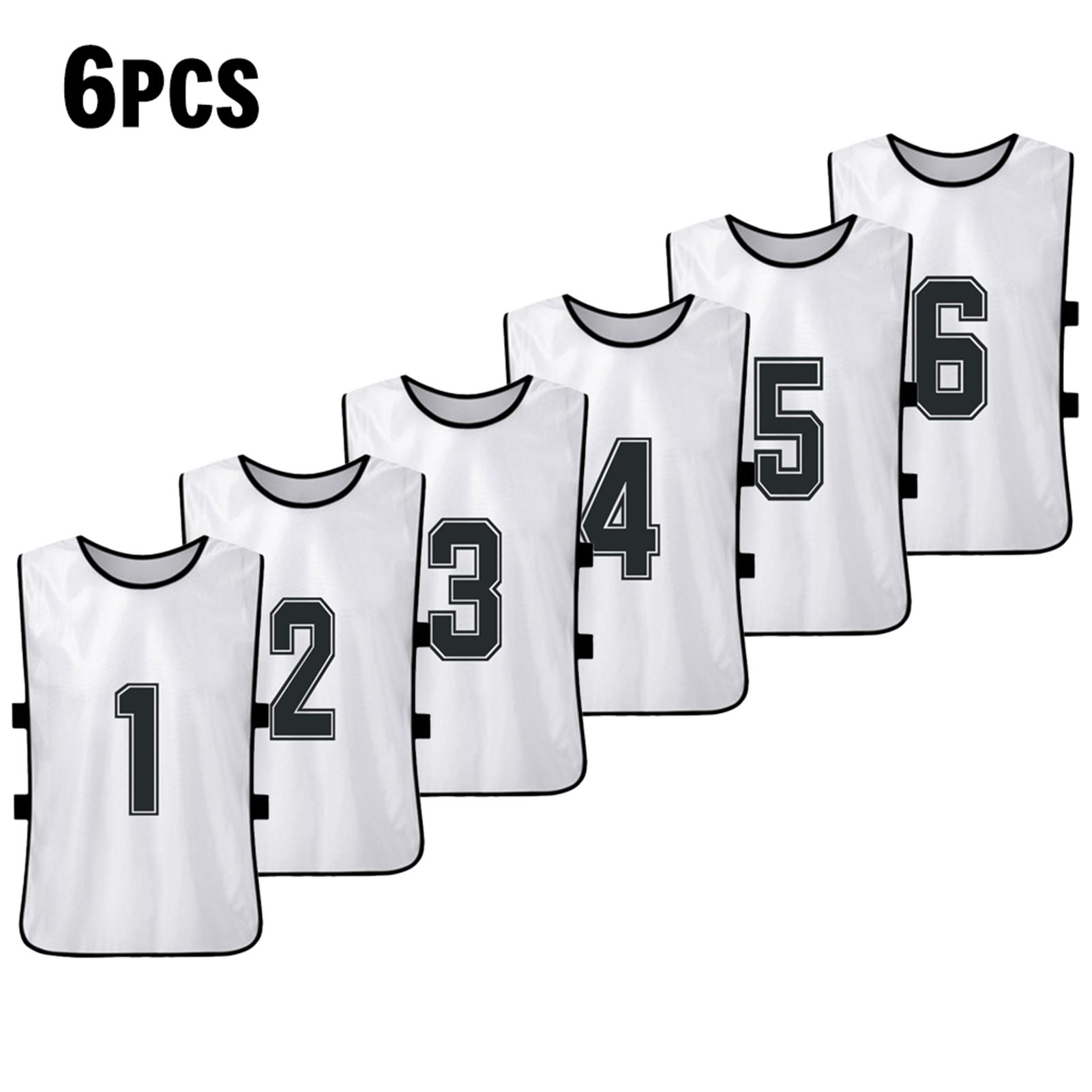 moobody PCS Adults Soccer Pinnies Quick Drying Football Team Jerseys Youth  Sports Scrimmage Soccer Team Training Numbered Bibs Practice Sports Vest 