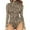 Coffee, variant on Black and Friday Deals 2023 asdoklhq Women Plus Size Clearance Pants Long Sleeve Bodysuit For Women, Tummy Control Leotard Shapewear Mock Neck Bodysuit High Neck Fitted Bodysuit Rompers Jumpsuit