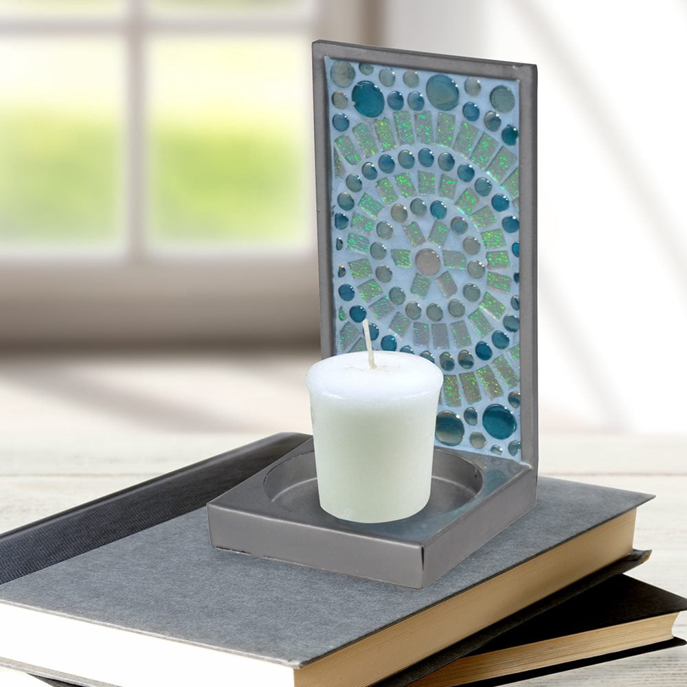 Dale Tiffany Sea Candle Holder Blue in finish