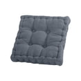 thumbnail image 3 of FEOLGEHLY Thick Tufted Corduroy Square Seat Cushion, Soft Washable Anti Deformation Chair Floor Pad for Home Dining Office Gaming Picnic(17.75x17.75x3.94in, Blue), 3 of 6