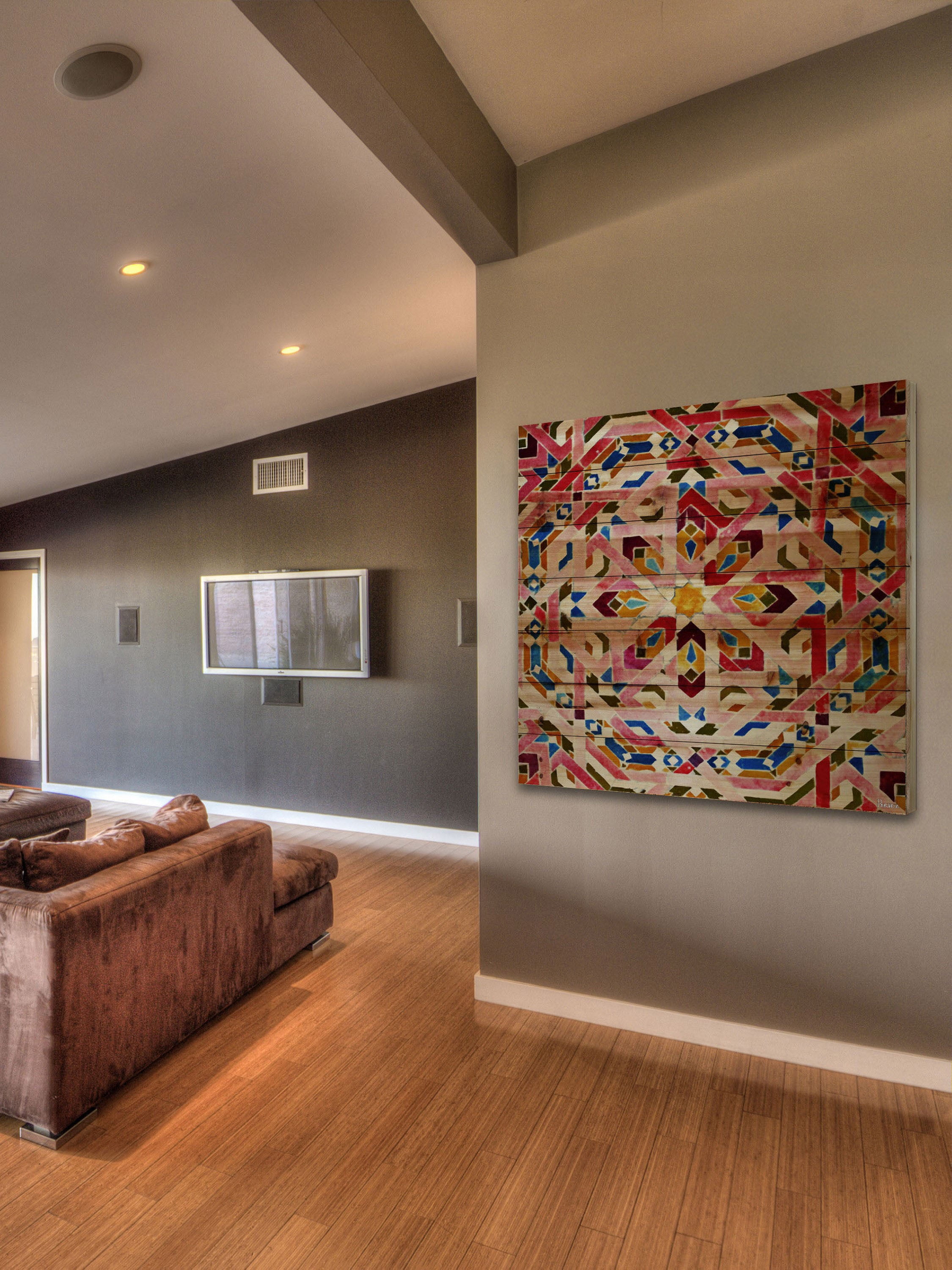 Parvez Taj Farnatchi Pinewood Wall Art, 48" x 48"
