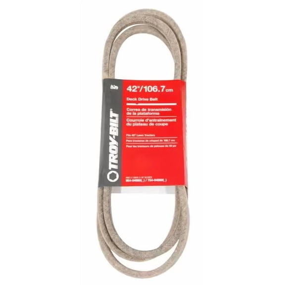 Troy-Bilt 490-501-Y044 42 in. Deck Drive Belt for Troy-Bilt Lawn Tractors, Replaces MTD 954-04060, 754-04060