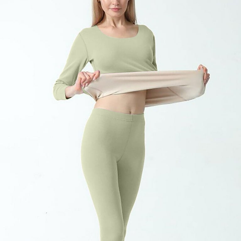 Women's Thermal Underwear Set Soft Cozy Long Johns Winter Warm Base Layer  Top & Bottom for Cold Weather Women Clothes 