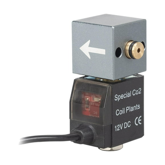 Válvula solenoide del acuario Accesorio Accesorio Fácil Configuración de bajo ruido Partido de reemplazo de de alto rendimiento para uso doméstico