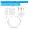 thumbnail image 2 of Unique Bargains Magnetic Reed Switch, 5 Sets NC Magnetic Contact Switch for Door Window, White, 2 of 5