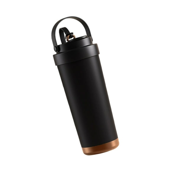 Ceramic Lined Stainless Steel Water Bottle with Straw Vacuum Insulated Mug