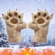 thumbnail image 3 of Xihbxyly Guantes con Forma de Pata, Diseño de Garra de Oso de Peluche, Protección Total Del Calor En Los Dedos, Esencial para El Invierno, Adorable Aspecto Peludo, Ideal para Climas Fríos, 1 Par, 3 of 3