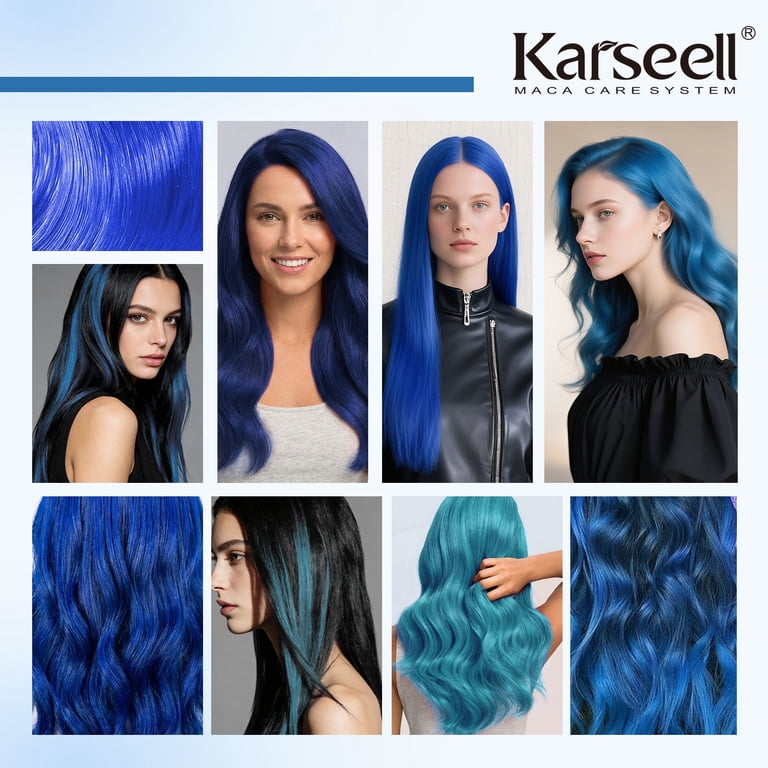 イルメール　ブルーヘア Karseell Blue Hair Color Depositing Mask, Deep Conditioner