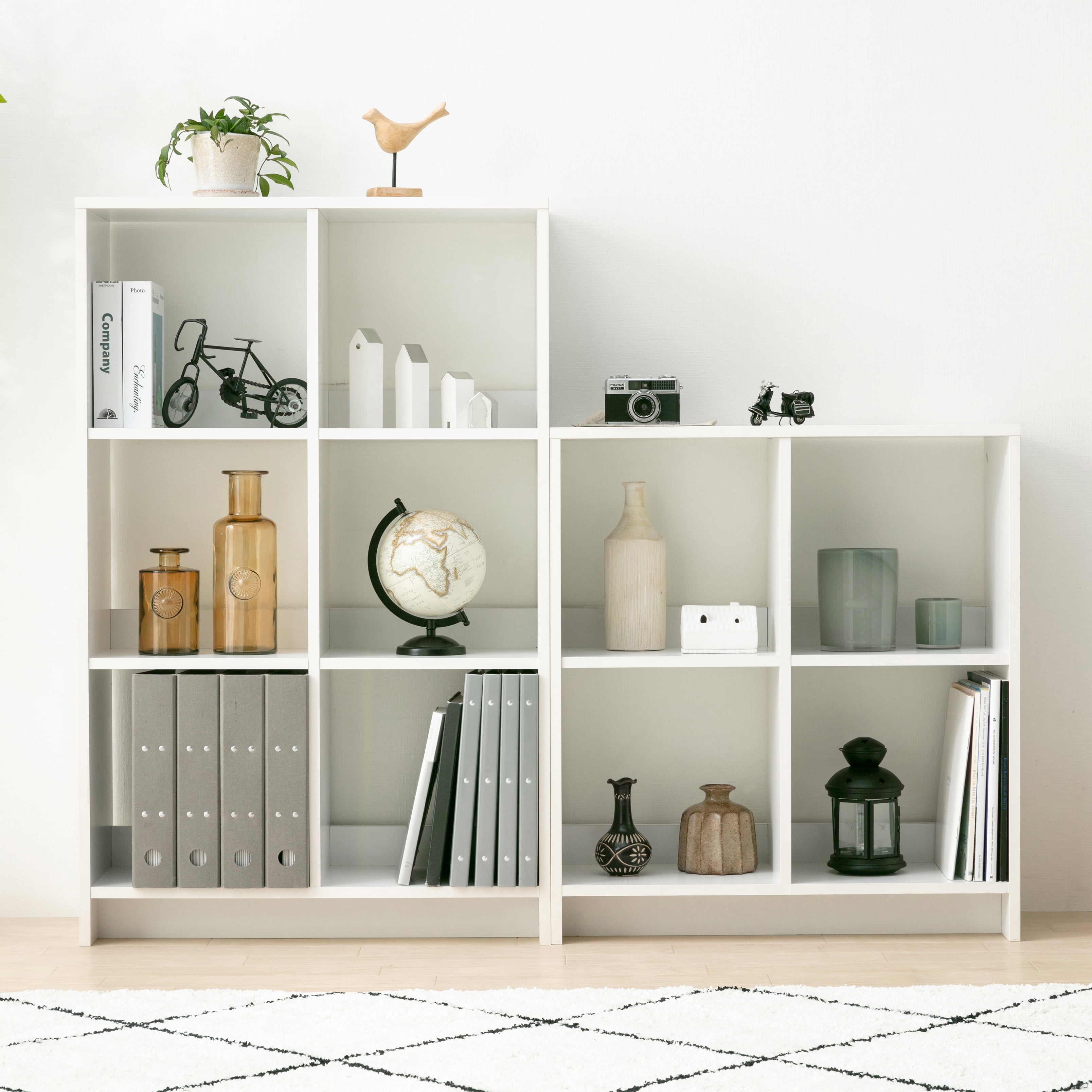 IRIS USA, 4-Cube Storage Organizer, White