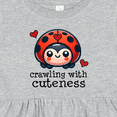 thumbnail image 4 of Inktastic Ladybug Cute Crawling Girls Baby Dress, 4 of 5