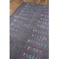 thumbnail image 2 of Momeni DISTRDIS-2CHR5076 Novogratz District Collection Military Area Rug, 5 ft. x 7 ft. 6 in. - Charcoal, 2 of 5
