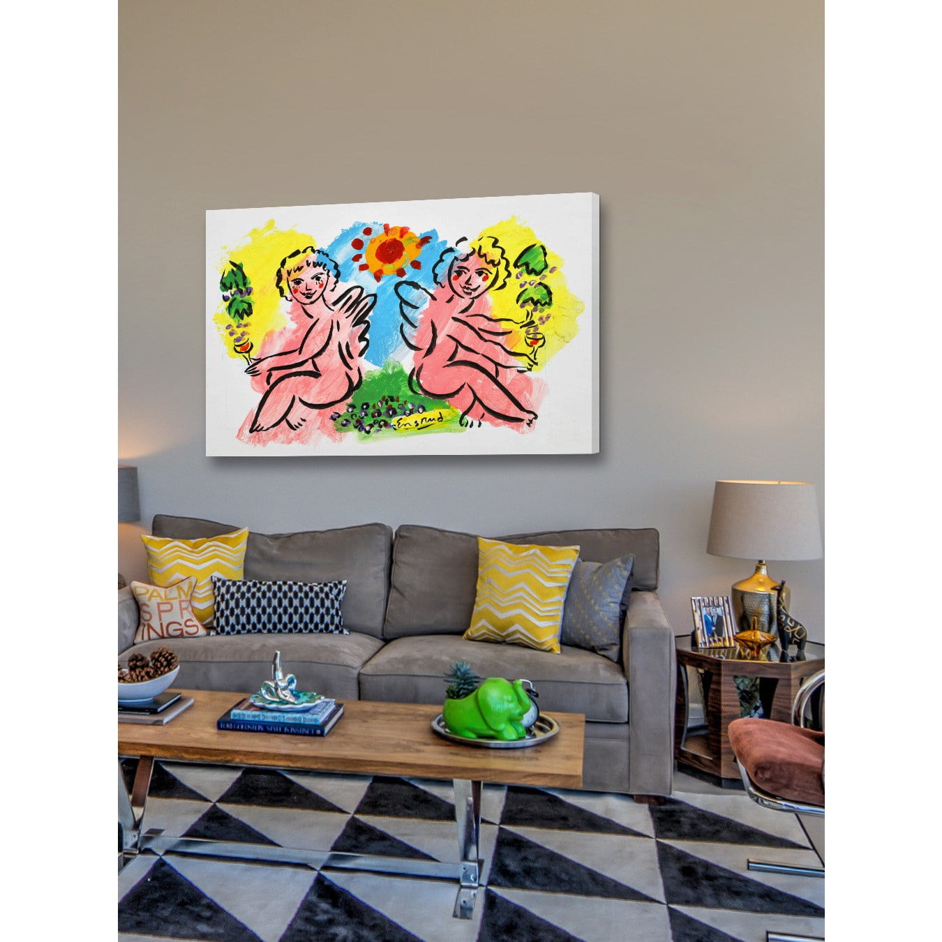 Marmont Hill "Cherubs" by Wayne Ensrud Painting Print on Canvas