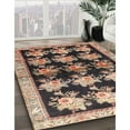 thumbnail image 3 of Ahgly Company Machine Washable Indoor Rectangle Traditional Dark Brown Area Rugs, 2' x 4', 3 of 7