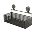 thumbnail image 3 of Luzkey Removable Suction Cup Wall-Mounted Shower Shelf, Rustproof Iron, for Shampoo And Cosmetic Storage, Organizer Basket, Suitable for Bathroom And Kitchen Black M, 3 of 7