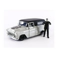thumbnail image 5 of 1957 Chevy Suburban w/ Frankenstein Diecast Figure, Gray - Jada Toys 32191 - 1/24 scale Diecast Car, 5 of 10