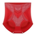 thumbnail image 4 of GEWSEY Seamless Shapewear High Waist Panties for Women Tummy Control Underwear (Red, L), 4 of 4