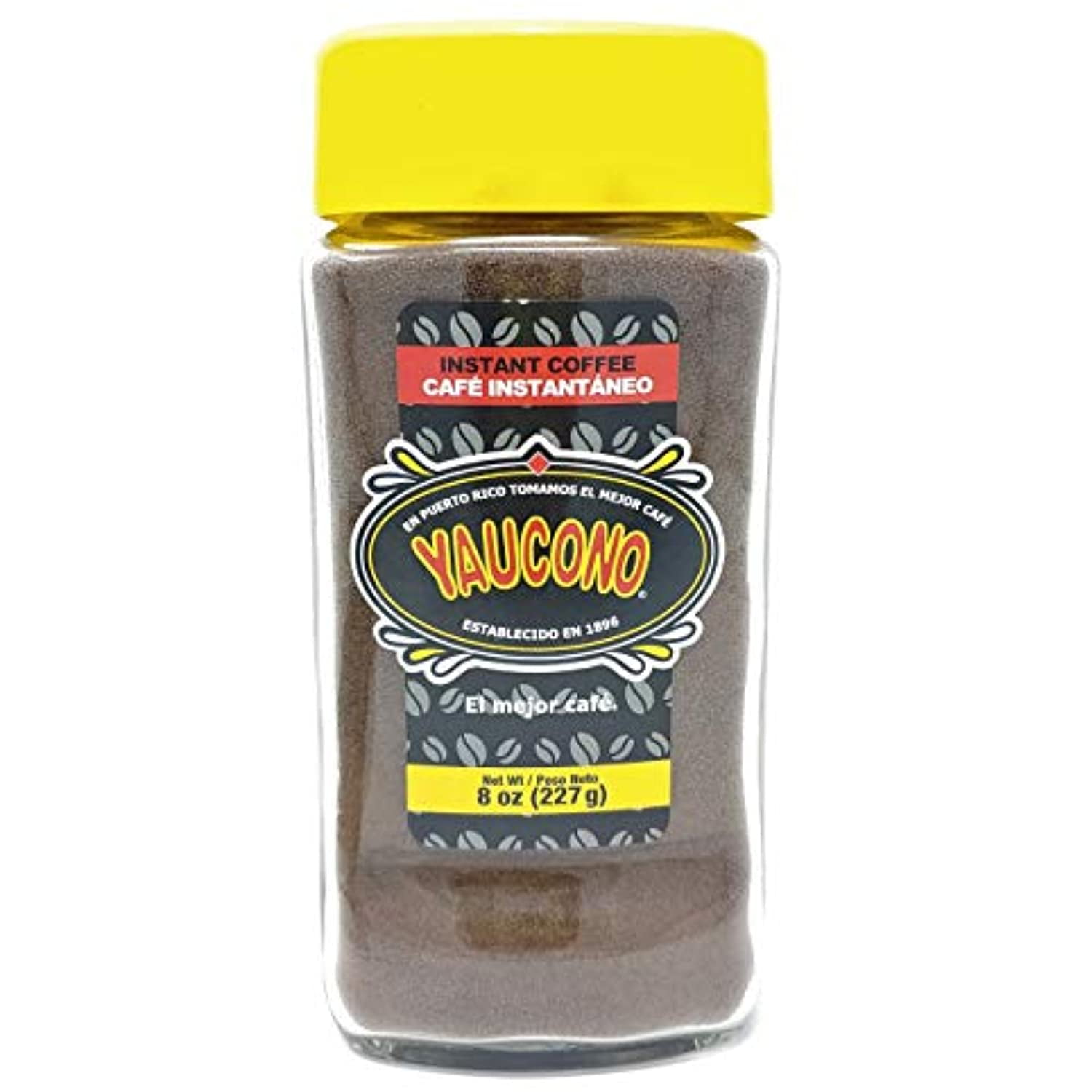 Yaucono Instant Coffee 8 Ounce Jar (1 Pack)