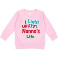 thumbnail image 2 of Inktastic Christmas I Light Up Nonna's Life Toddler Sweatshirt, 2 of 4