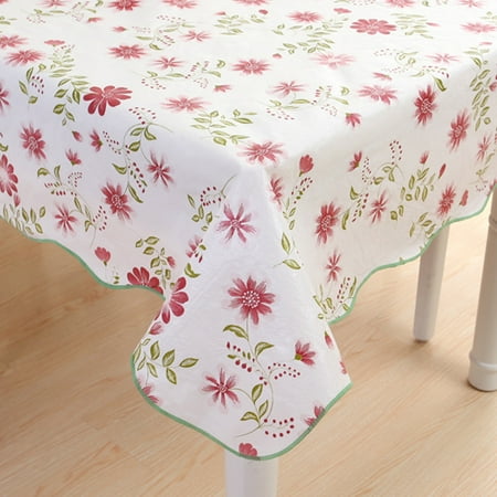 tablecloth floral plastic table rectangular homeholiday pvc proof cloth waterproof coffee oil pattern