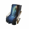 thumbnail image 4 of Earth Soft Flannel Fleece Throw Blanket, Majestic Galaxy Outer Space View Universe Planet Stars Astral Theme World, Cozy Plush for Indoor and Outdoor Use, 50" x 60", Orange Blue Black, by Ambesonne, 4 of 6