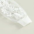 thumbnail image 4 of PENGXIANG Kid Automne Ensemble Manches Longues Fleur Patchwork T-shirt avec Jean Slit Perle, 4 of 6