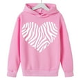 thumbnail image 5 of Xdegoge Girls' Heart Hoodie Fashion Print Sweatshirt for Kids Valentines Casual Pullover Oversized Hoodies Long Sleeve Csaual Loose Sweatshirts, 5 of 8