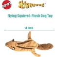 thumbnail image 3 of SPOT Skinneeez  Flying Squirrel Dog Toy, No Stuffing Dog Toy with Dual Squeakers, for Medium & Large Dogs, for Light & Moderate Chewers, 14in, 3 of 13